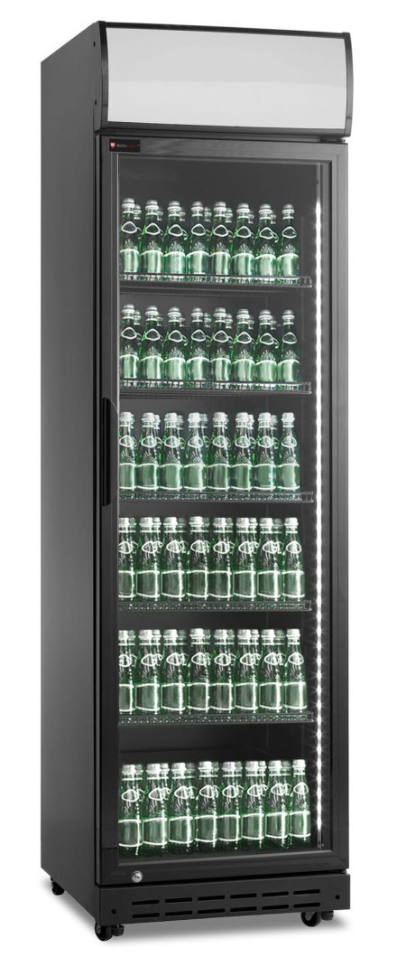 Szafa chłodnicza przeszklona czarna gastronomiczna 388l Resto Quality RQ419-BLACK